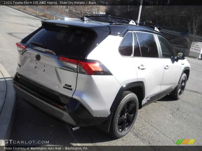 Silver Sky Metallic / Black 2021 Toyota RAV4 XSE AWD Hybrid