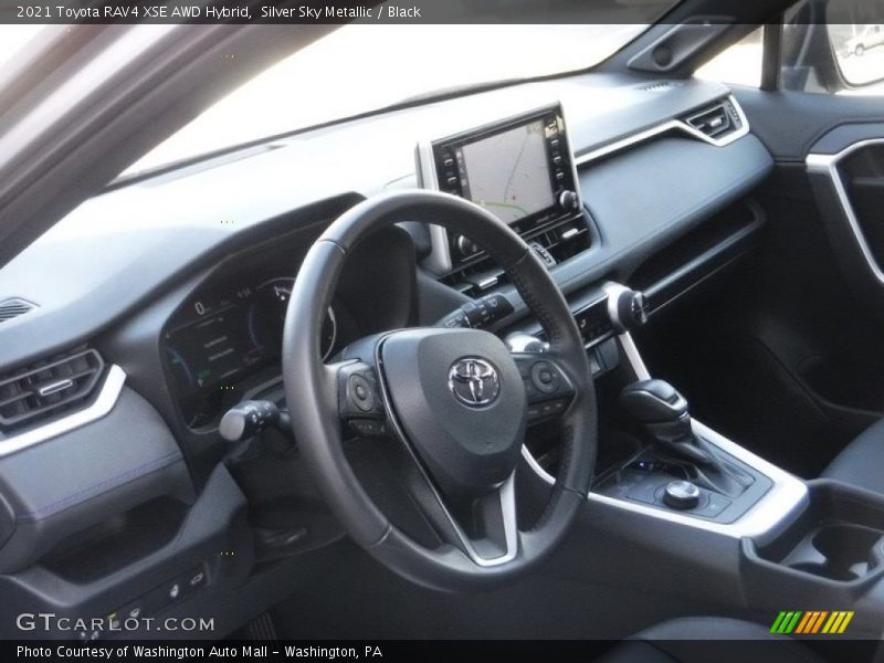 Silver Sky Metallic / Black 2021 Toyota RAV4 XSE AWD Hybrid