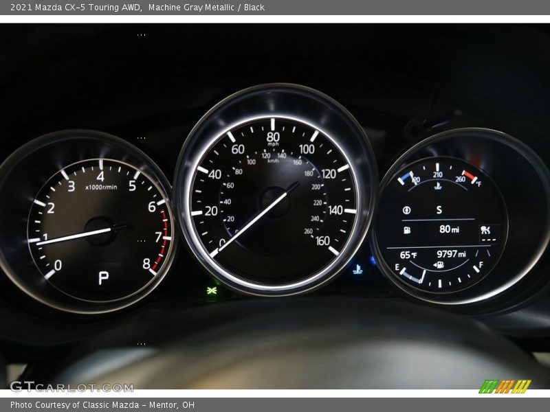 Machine Gray Metallic / Black 2021 Mazda CX-5 Touring AWD