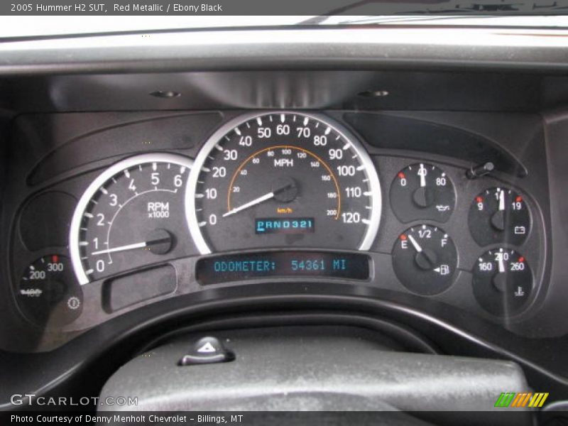 Red Metallic / Ebony Black 2005 Hummer H2 SUT