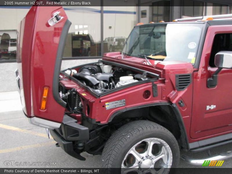 Red Metallic / Ebony Black 2005 Hummer H2 SUT