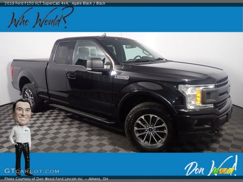 Agate Black / Black 2019 Ford F150 XLT SuperCab 4x4