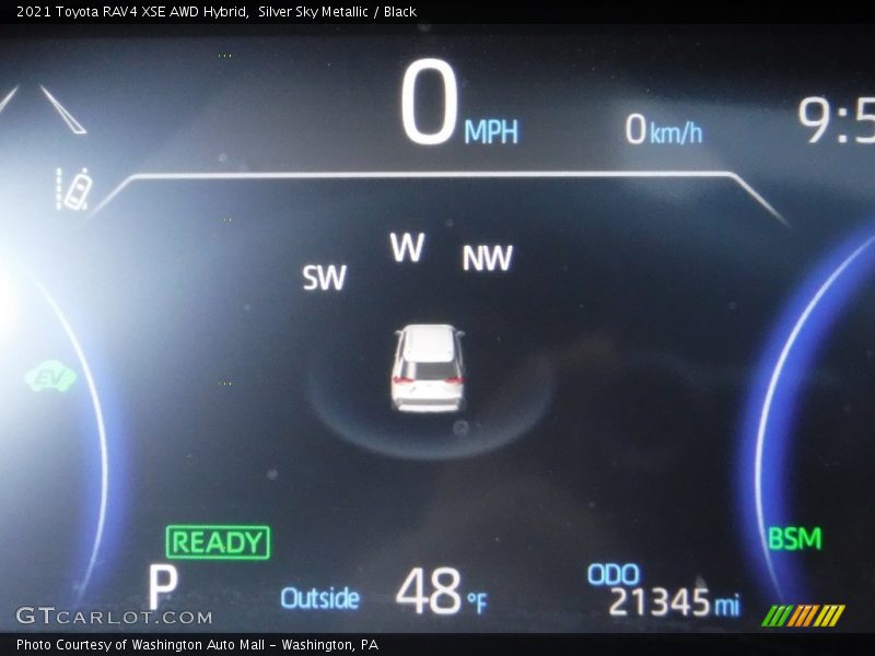 Silver Sky Metallic / Black 2021 Toyota RAV4 XSE AWD Hybrid