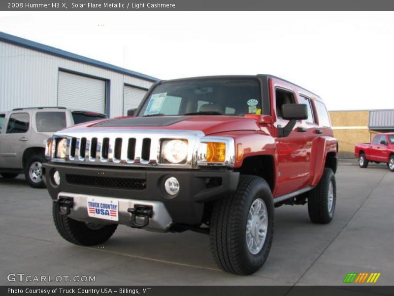 Solar Flare Metallic / Light Cashmere 2008 Hummer H3 X