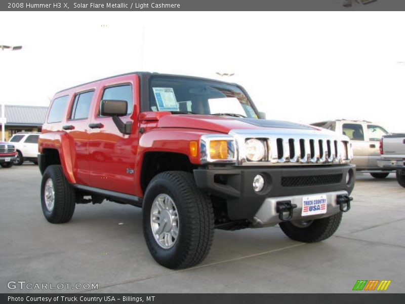 Solar Flare Metallic / Light Cashmere 2008 Hummer H3 X