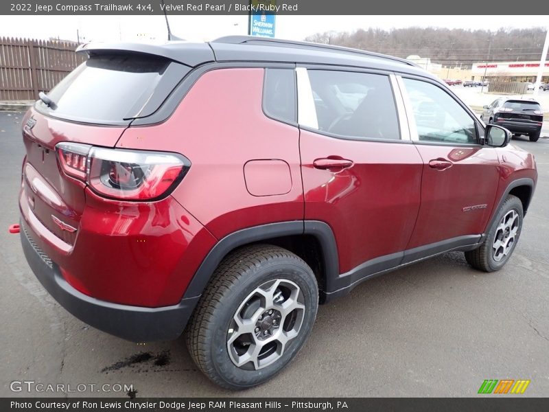 Velvet Red Pearl / Black/Ruby Red 2022 Jeep Compass Trailhawk 4x4