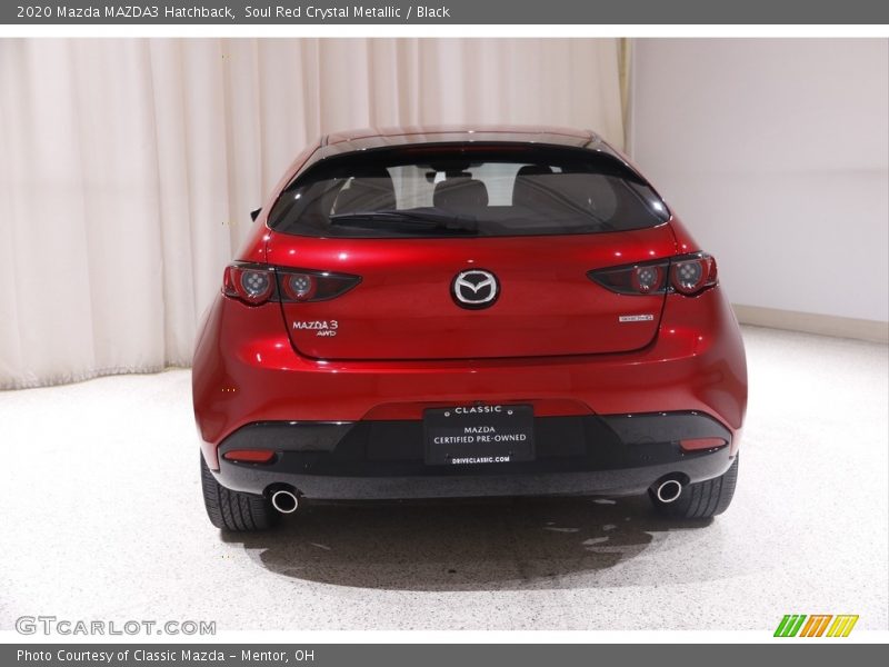 Soul Red Crystal Metallic / Black 2020 Mazda MAZDA3 Hatchback