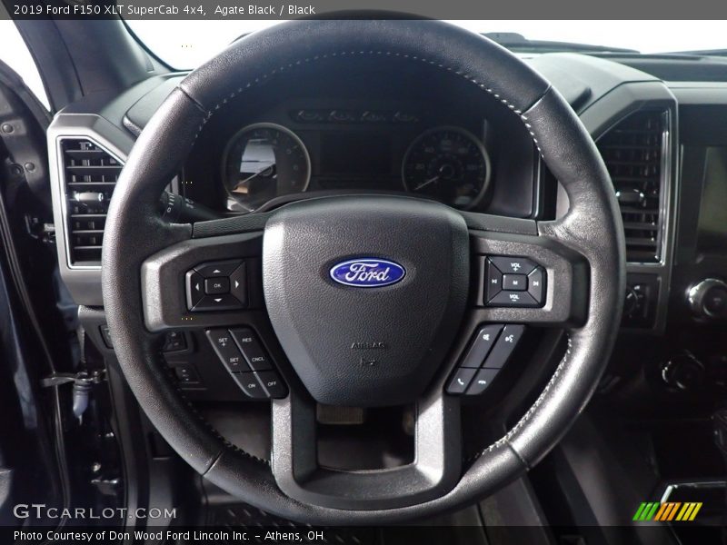 Agate Black / Black 2019 Ford F150 XLT SuperCab 4x4