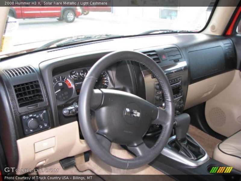 Solar Flare Metallic / Light Cashmere 2008 Hummer H3 X