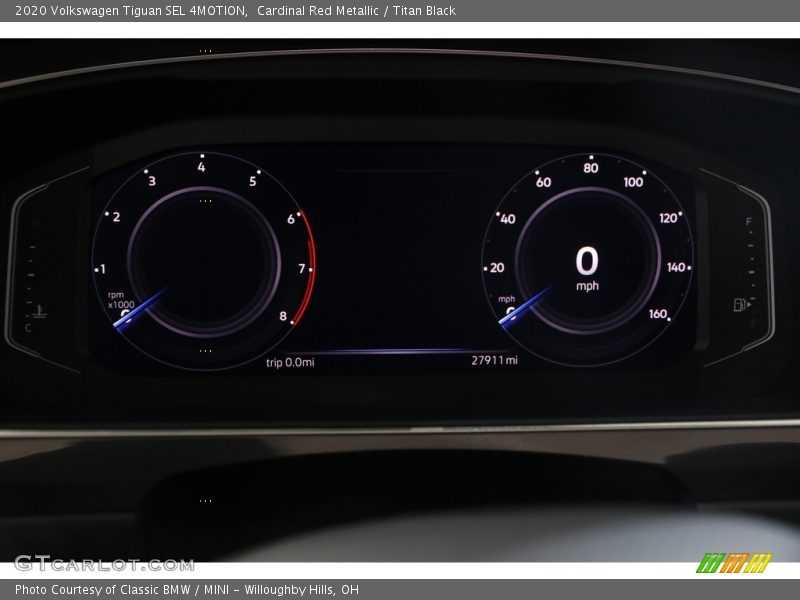 Cardinal Red Metallic / Titan Black 2020 Volkswagen Tiguan SEL 4MOTION