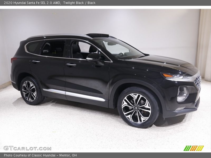 Twilight Black / Black 2020 Hyundai Santa Fe SEL 2.0 AWD