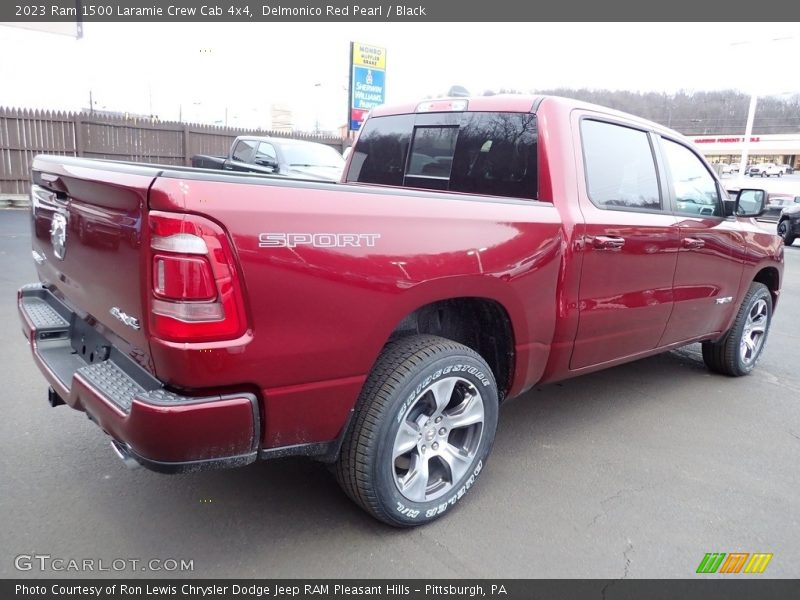 Delmonico Red Pearl / Black 2023 Ram 1500 Laramie Crew Cab 4x4