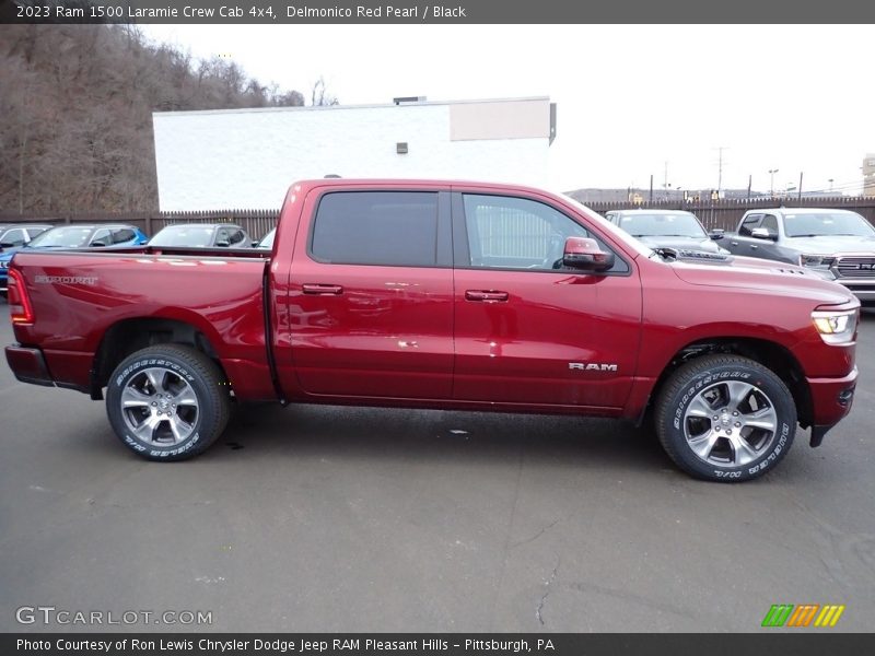 Delmonico Red Pearl / Black 2023 Ram 1500 Laramie Crew Cab 4x4