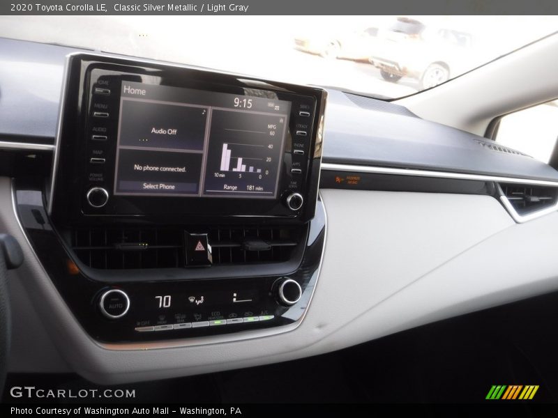 Classic Silver Metallic / Light Gray 2020 Toyota Corolla LE