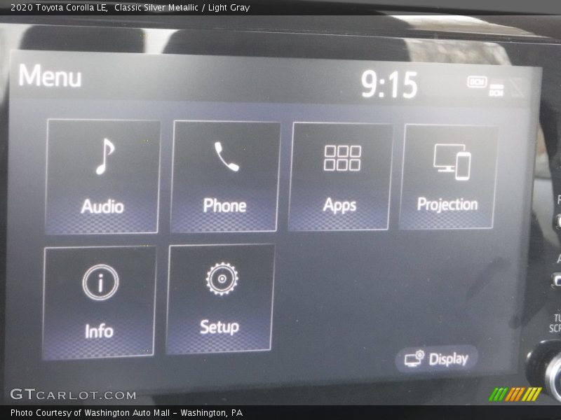 Classic Silver Metallic / Light Gray 2020 Toyota Corolla LE