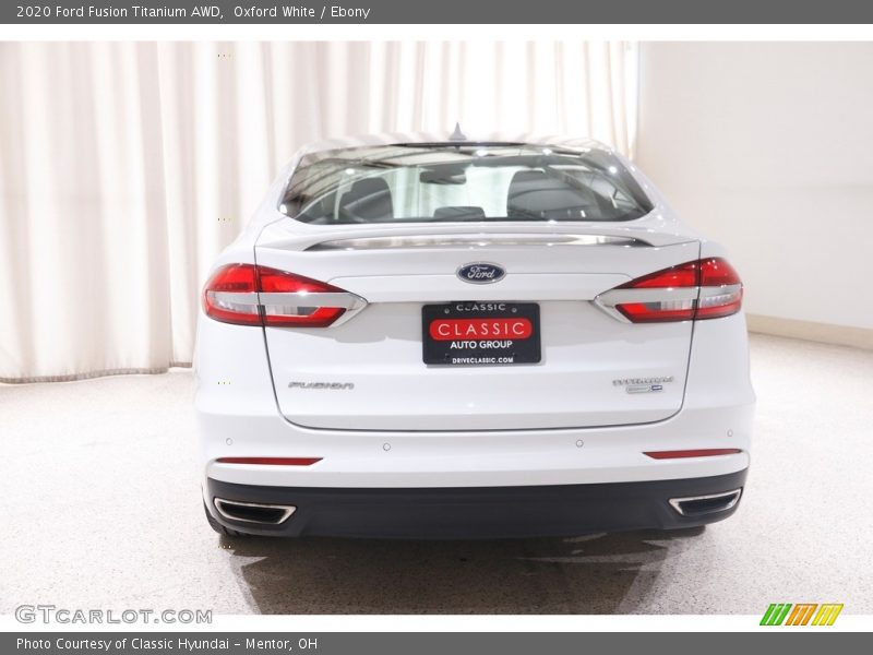 Oxford White / Ebony 2020 Ford Fusion Titanium AWD