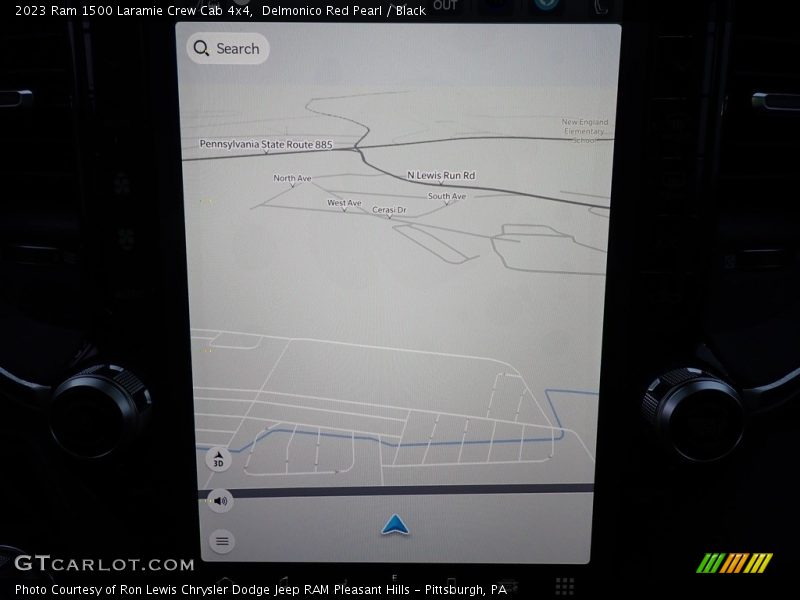 Navigation of 2023 1500 Laramie Crew Cab 4x4