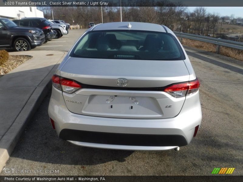 Classic Silver Metallic / Light Gray 2020 Toyota Corolla LE
