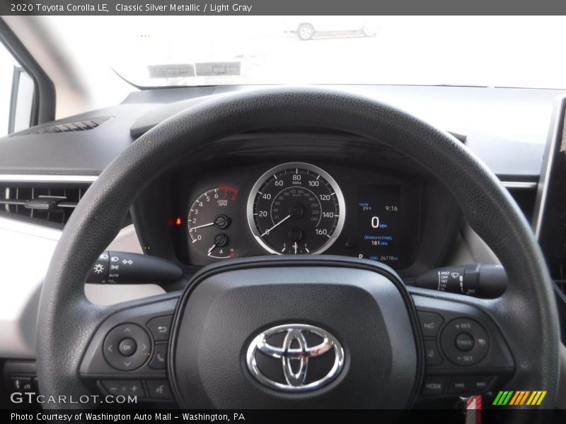 Classic Silver Metallic / Light Gray 2020 Toyota Corolla LE