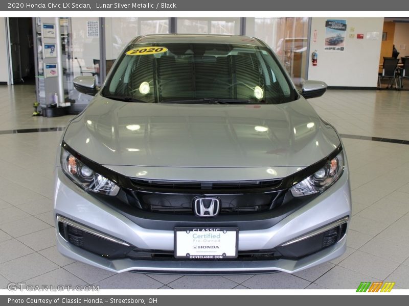 Lunar Silver Metallic / Black 2020 Honda Civic LX Sedan