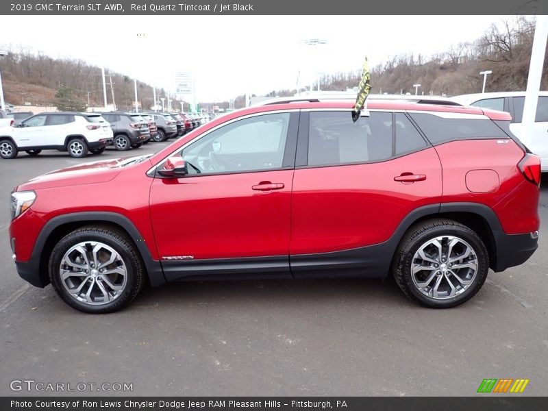 Red Quartz Tintcoat / Jet Black 2019 GMC Terrain SLT AWD