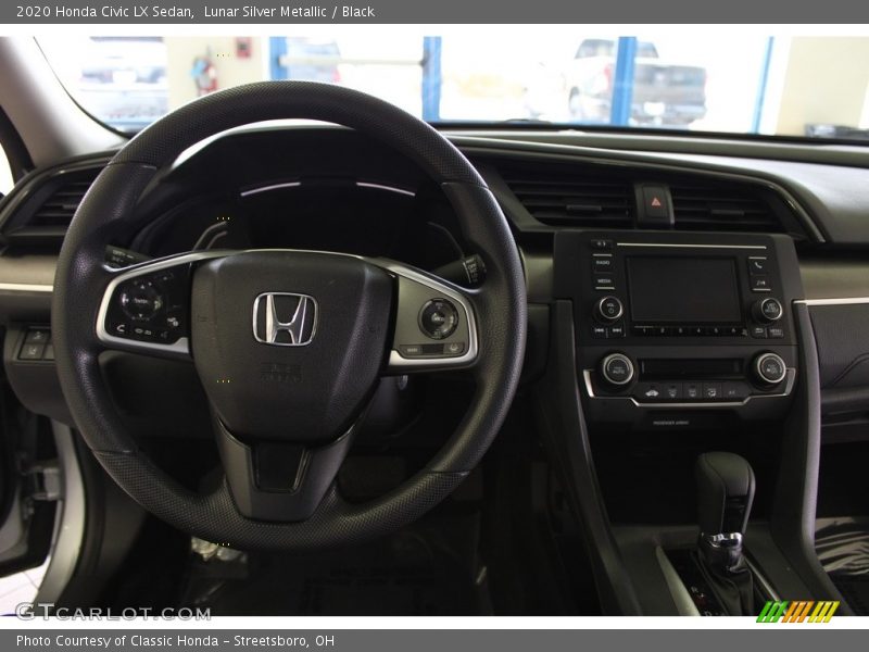 Lunar Silver Metallic / Black 2020 Honda Civic LX Sedan