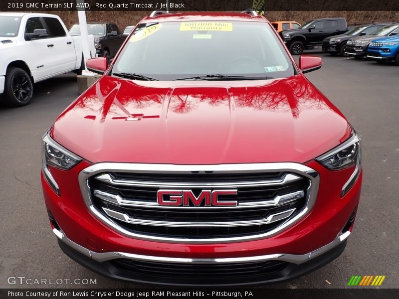 Red Quartz Tintcoat / Jet Black 2019 GMC Terrain SLT AWD