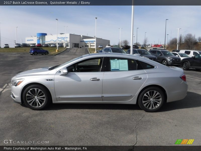 Quicksilver Metallic / Ebony 2017 Buick LaCrosse Essence