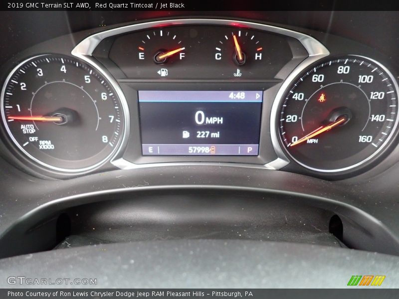 Red Quartz Tintcoat / Jet Black 2019 GMC Terrain SLT AWD