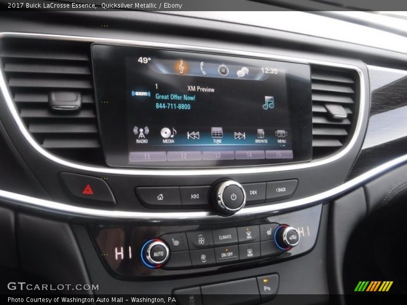 Quicksilver Metallic / Ebony 2017 Buick LaCrosse Essence