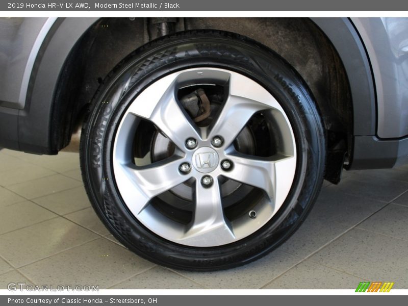 Modern Steel Metallic / Black 2019 Honda HR-V LX AWD