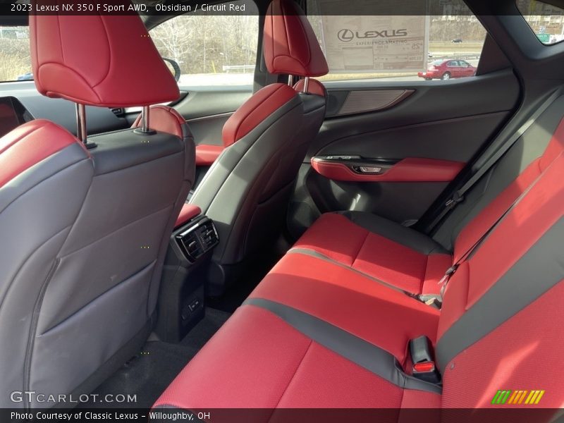 Obsidian / Circuit Red 2023 Lexus NX 350 F Sport AWD