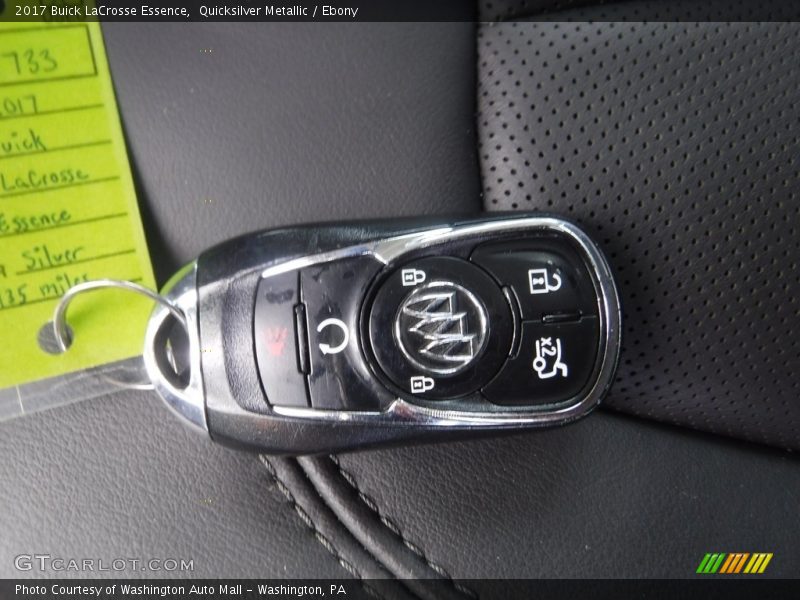 Quicksilver Metallic / Ebony 2017 Buick LaCrosse Essence