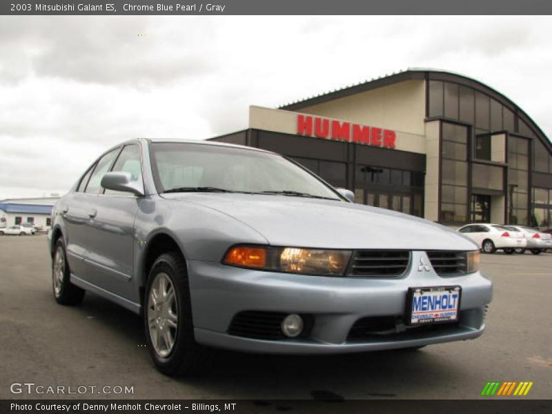 Chrome Blue Pearl / Gray 2003 Mitsubishi Galant ES