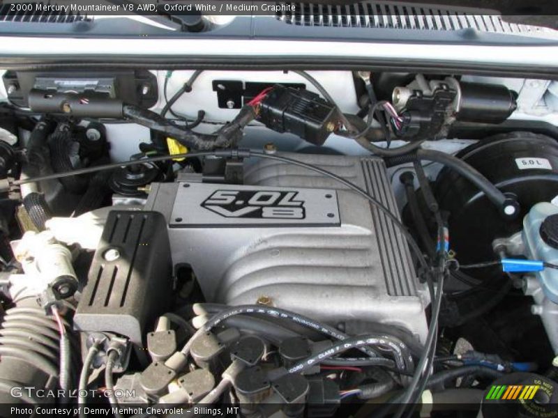 Oxford White / Medium Graphite 2000 Mercury Mountaineer V8 AWD