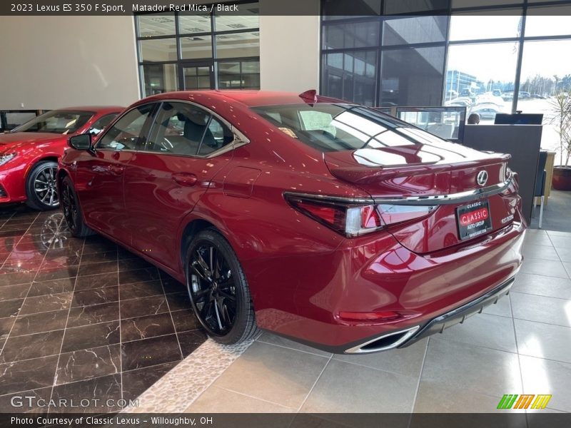 Matador Red Mica / Black 2023 Lexus ES 350 F Sport