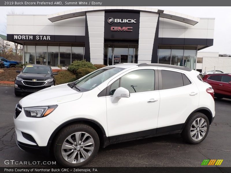 Summit White / Ebony 2019 Buick Encore Preferred AWD