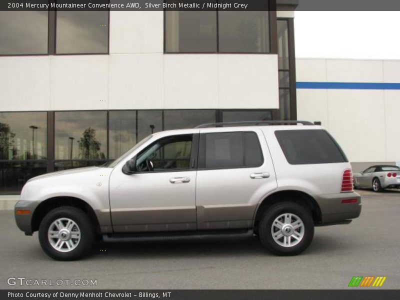 Silver Birch Metallic / Midnight Grey 2004 Mercury Mountaineer Convenience AWD