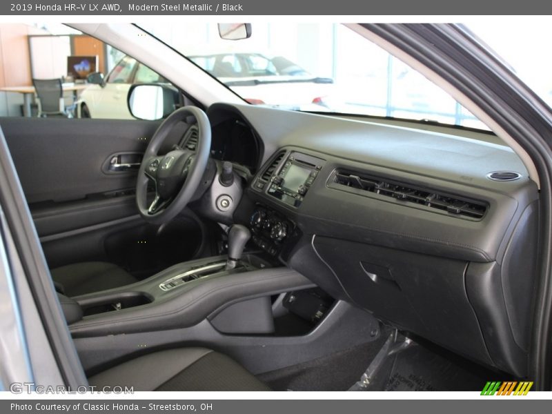 Modern Steel Metallic / Black 2019 Honda HR-V LX AWD