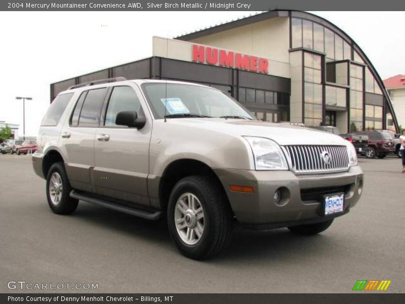 Silver Birch Metallic / Midnight Grey 2004 Mercury Mountaineer Convenience AWD
