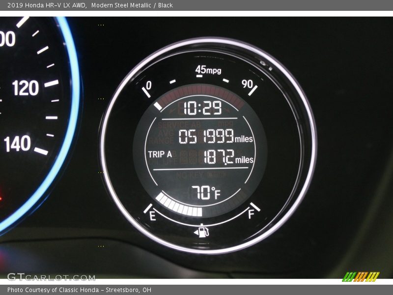 Modern Steel Metallic / Black 2019 Honda HR-V LX AWD