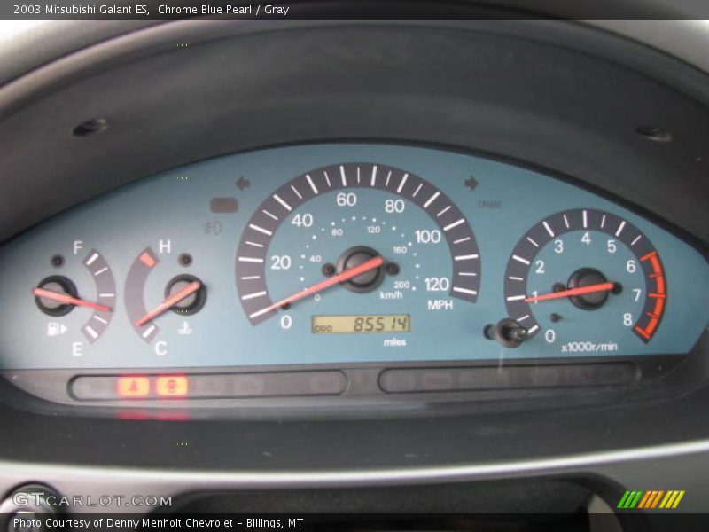 Chrome Blue Pearl / Gray 2003 Mitsubishi Galant ES