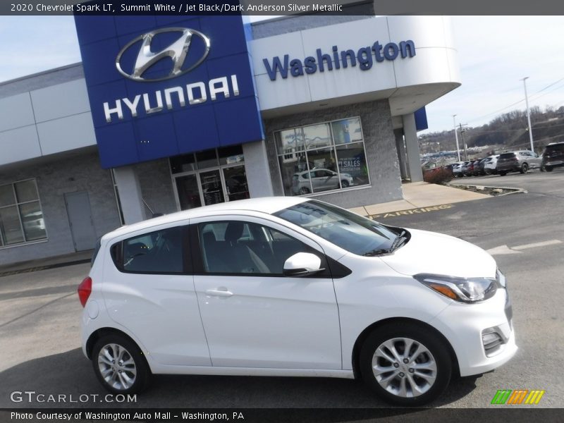 Summit White / Jet Black/Dark Anderson Silver Metallic 2020 Chevrolet Spark LT