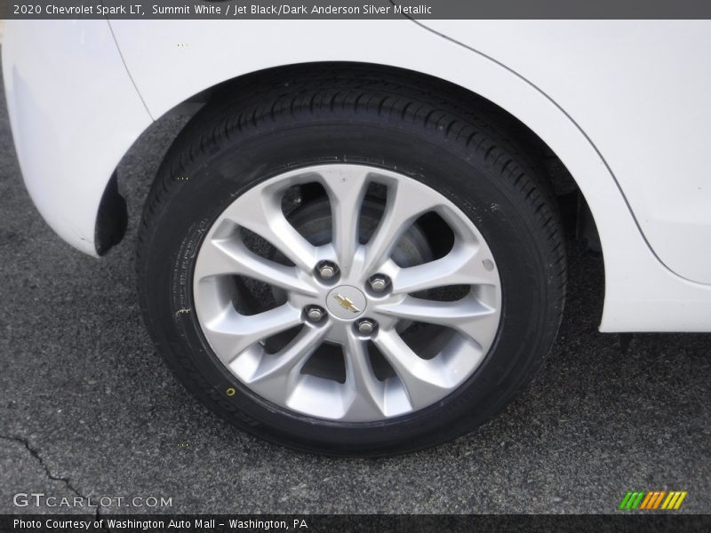 Summit White / Jet Black/Dark Anderson Silver Metallic 2020 Chevrolet Spark LT
