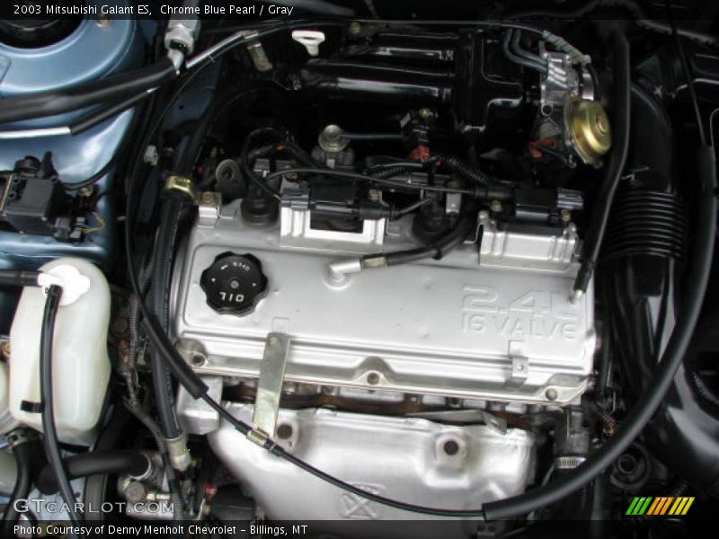 Chrome Blue Pearl / Gray 2003 Mitsubishi Galant ES
