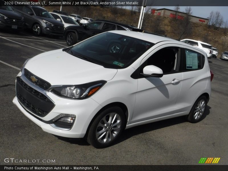 Summit White / Jet Black/Dark Anderson Silver Metallic 2020 Chevrolet Spark LT