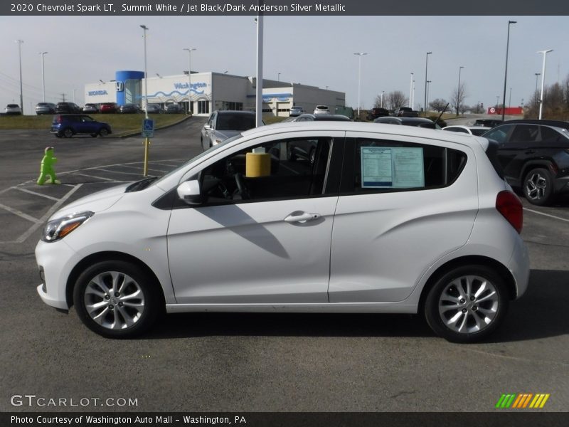 Summit White / Jet Black/Dark Anderson Silver Metallic 2020 Chevrolet Spark LT