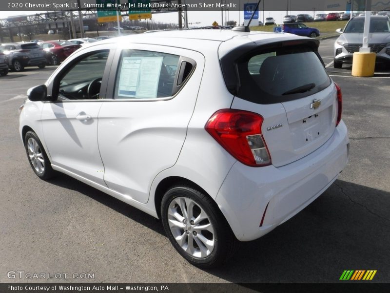Summit White / Jet Black/Dark Anderson Silver Metallic 2020 Chevrolet Spark LT