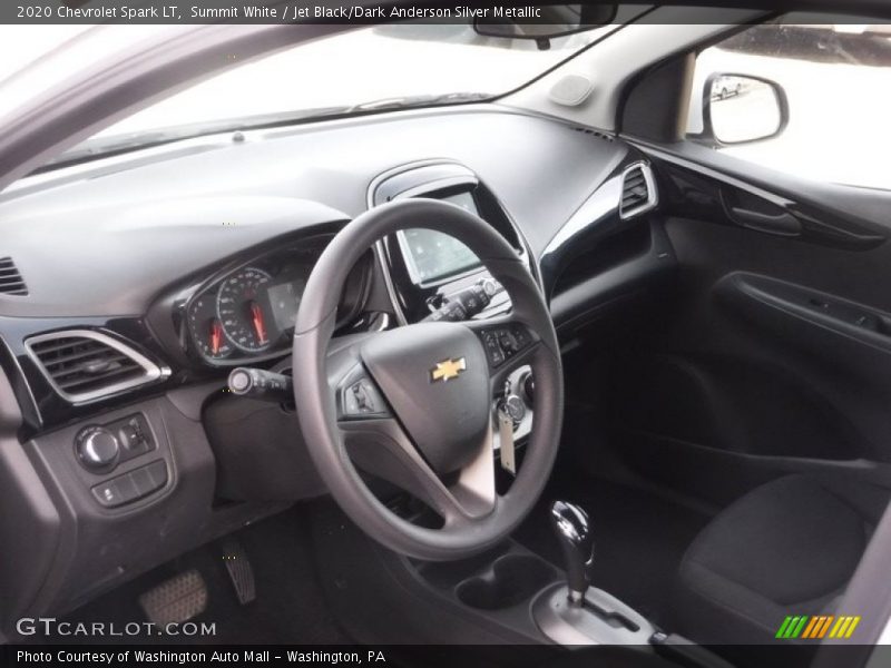 Summit White / Jet Black/Dark Anderson Silver Metallic 2020 Chevrolet Spark LT