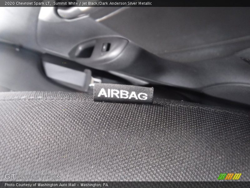 Summit White / Jet Black/Dark Anderson Silver Metallic 2020 Chevrolet Spark LT
